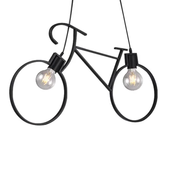 Nordic Personalitate Creatoare de Biciclete Candelabru de Artă Restaurant, Camera pentru Copii Dormitor Lampa Coridor, Culoar de Iluminat Interior Acasă
