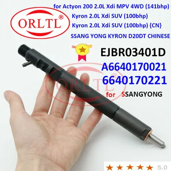 ORLTL EJBR03401D A6640170021 Common Rail Diesel Injector 6640170221 R3401D Pentru SSANGYONG Kyron 2.0 L Xdi SUV (100bhp) {CN}