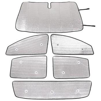 Parbriz Parasolar Kit Pentru Ford Ranger 2015-2021 Masina Fața Ferestrei parasolar Pliabil Parasolar Capac Accesorii, 6PCS