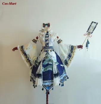 Pentru Că-Mart Joc Touhou Proiect Kochiya Sanae Cosplay Costum De Lux Rochie Formale Activitatea De Petrecere, Joc De Rol Îmbrăcăminte Personalizate-Face