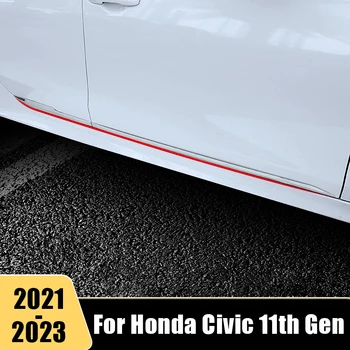 Pentru Honda Civic 11 Gen 2021 2022 2023 Masina Usa de Exterior Lateral caroserie Garnitura Capac Protector Benzi de Uzură Garda de Turnare Accesorii