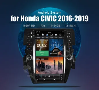 Pentru Honda Civic 2016-2022 Precum 8 Core 11.8 Inch Android Radio Auto Multimedia Player Carplay Tesla Navigare GPS Stereo Unitatea de Cap