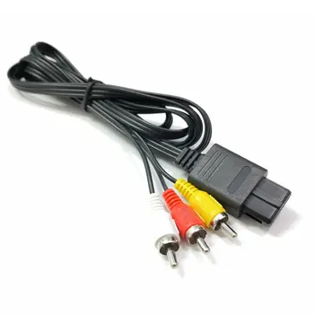 Pentru SNES N64 Gamecube 6FT RCA AV TV Audio Video, Cablu Stereo Cablu Pentru Nintend 64 Superb Proiectat Durabil