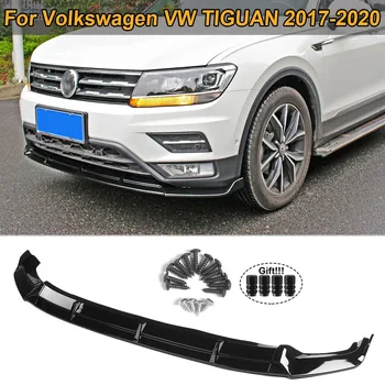 Pentru Volkswagen VW TIGUAN 2017-2020 Bara Fata Buza Spoiler Partea Separator Deflector Canards Garda de Corp Kit Acoperire Accesorii Auto