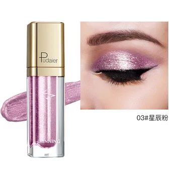 Pink Shimmer Eye Shadow Nud Metal Shimmer Glitter Strălucire Unică Lichid Fard De Pleoape Machiaj Pigment Accessorices Frumusete Cosmetice