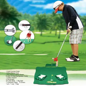 Plastic Mini Golf Club Set de Jocuri pentru Copii de Interior Părinte-copil Jucărie de Învățământ
