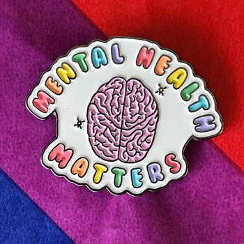 Probleme De Sănătate Mentală A Creierului Brosa Metal Insigna De Rever Pin Geaca De Blugi Moda Bijuterii Accesorii Cadou