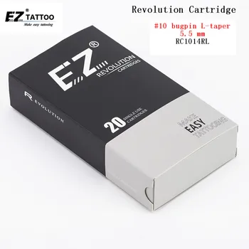 RC1014RL EZ Revoluție Tatuaj Ace de Cartuș Rotund Garnituri#10 regulat L-conica 5.5 mm Pentru sistemul de mașini și mânere 20 buc /cutie