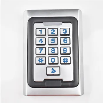 RFID 13.56 mhz IC Card de Control Acces Usi Caz de Metal Silicon Tastatura de Securitate de Intrare de 2000 de Utilizatori