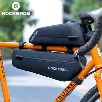 ROCKBROS 2 buc Biciclete Combinație Sac Portabil de Mare Capacitate Parcelă Reflectorizante Impermeabil Sac de Ciclism MTB Biciclete Rutier Accesorii