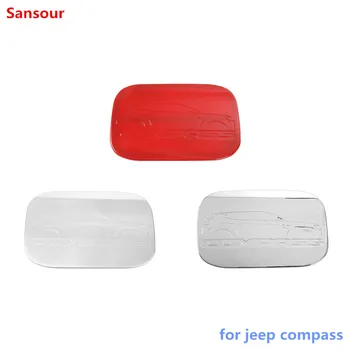 Sansour ABS Masina Exterior Petrol Gaze Capacul Rezervorului de Combustibil Capac Decor Ornamente Autocolante pentru Jeep Compass 2017 Up Accesorii Auto Styling