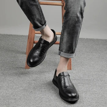 Sapato Casual Pantofi Barbati Casual Piele Barbati 2020 Nou Respirabil Sapatos Zapatos Informales De Hombre Casuales Para Cuero