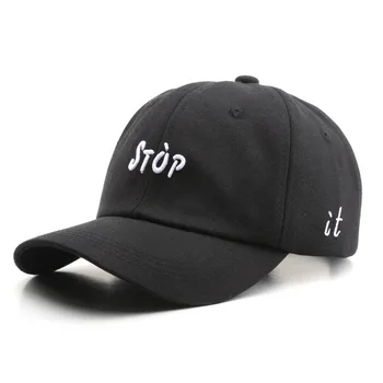 Scrisoare simplă Brodate Șapcă de Baseball Soare în aer liber Bumbac Snapback Două Capace Strada Hip Hop Capac pentru Femei Barbati