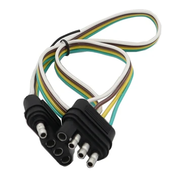 Stop auto Cablu de Alimentare 4-Pin American Cablaj Remorcă 4Hole SAE Adaptor Remorca Cablu Trailer Lumina Adaptor Conector
