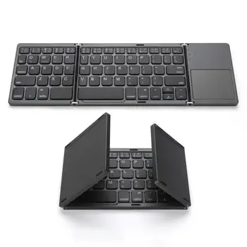 Tastatură pliabil Practic Trei Pliante de 63 De Chei, Telefon Mobil, Tableta compatibil Bluetooth Tastatura Wireless