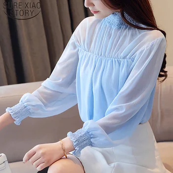 Toamna Casual Elegant Pentru Femei Bluze Cu Maneca Lunga Noua Moda Guler Solid Femei, Bluze Femei Haine Casual 5589 50