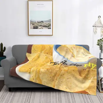 Tortilla Cip Zi Pătură De Mâncare Mexican De Pluș Cald UltraSoft Flanel Din Fleece Pătură Pentru Pat Cuvertura De Catifea Dormitor