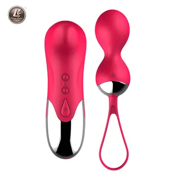 UȘOR.IUBIREA USB Reîncărcabilă Vibrator 3 trepte de 7 Frecvența Bile Vaginale Vibratoare Ouă Vaginale strict de Exerciții Jucarii Sexuale Pentru Femei