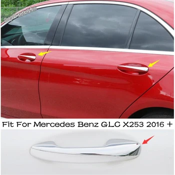 Ușa de la mașină a Trage mânerul ușii Mâner de Mână strângându Capac Castron Ornamente Cromate Pentru Mercedes-Benz GLC X253 2016 - 2021 Exterior Accesorii