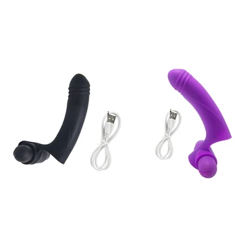 Vibrator G-Spot Masaj Clitoridian Stimula Flirt Jucărie Sexuală Pentru Femei Masturbator Din Silicon Degetul Maneca