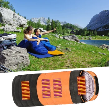 Încălzire electrică Adult Sac de Dormit de Încărcare USB Plic Sac de Dormit pentru Camping Călătorie Rezistent la Rupere Temperatura Reglabila