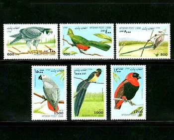 6Pcs/Set Noi Afgh Post de Timbru 1998 Păsări Stamps MNH